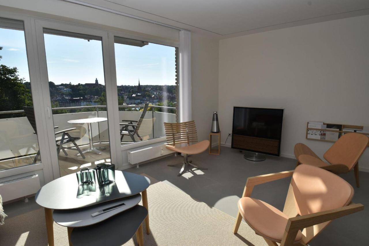 Fewo1846 - Foerdeview - Luxurioese Wohnung Mit 2 Schlafzimmern Und Balkon Mit Hafenblick Flensburg Eksteriør bilde