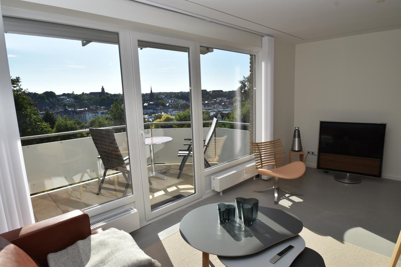 Fewo1846 - Foerdeview - Luxurioese Wohnung Mit 2 Schlafzimmern Und Balkon Mit Hafenblick Flensburg Eksteriør bilde